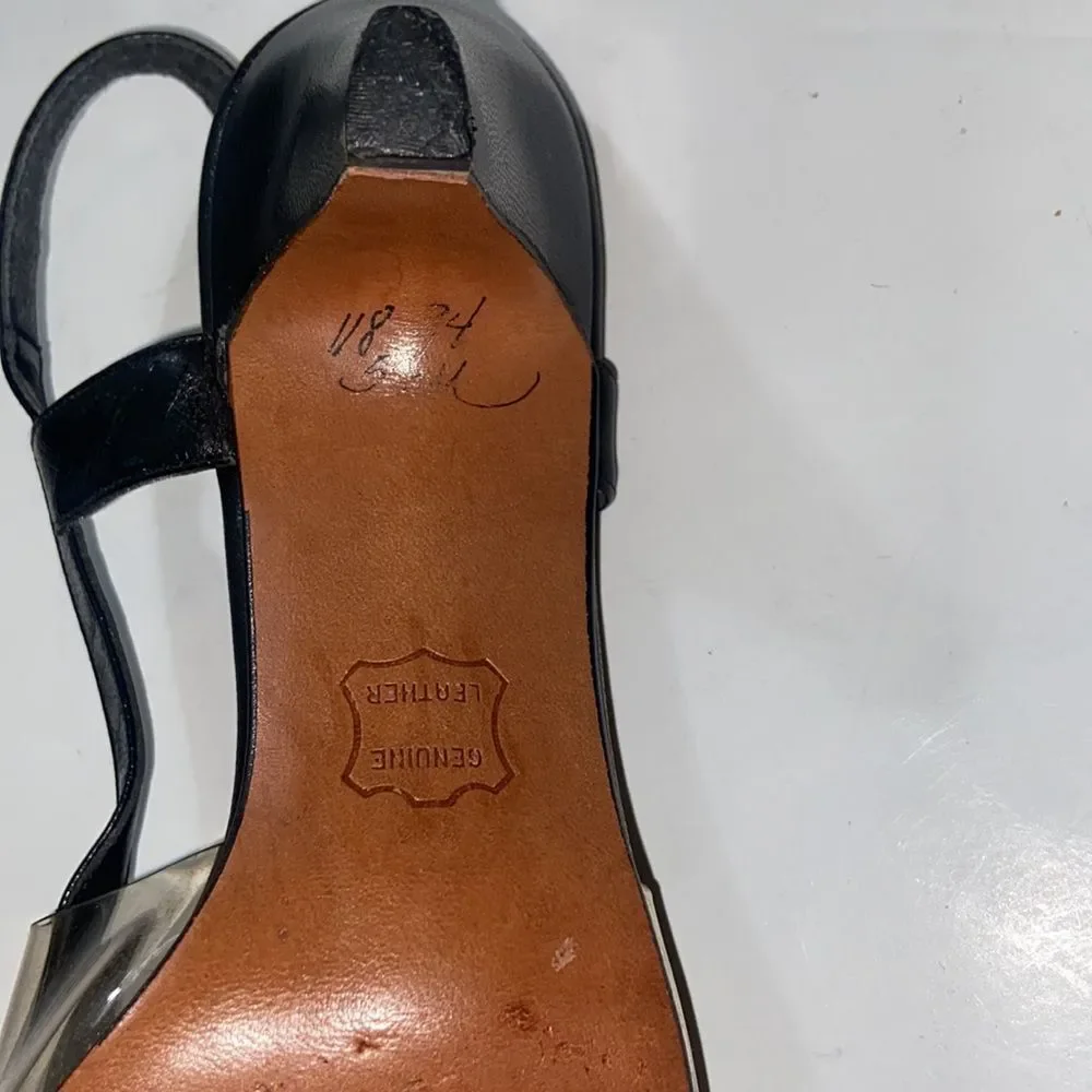 Vintage Lloyd Gotchy Reno Nevada Leather Women Heels Shoes Size 5.5 M